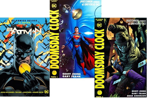 Batman El Boton Doomsday Clock Deluxe Español Pack Completo