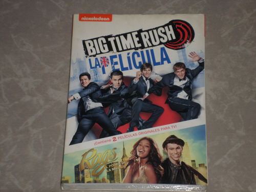 Big Time Rush La Pelicula/rags El Poder De La Musica-dvd 2x1 (Usado)