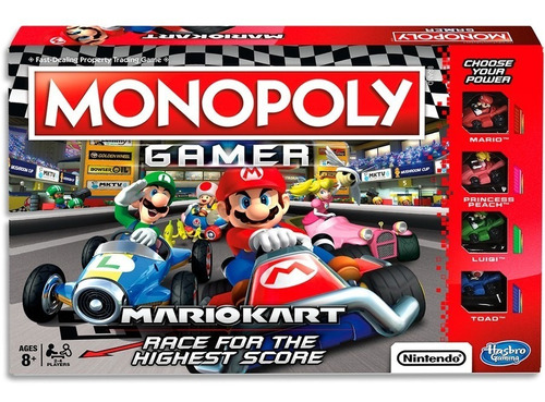 Monopolio Monopoly Mario Kart Nintendo Original Hasbro 