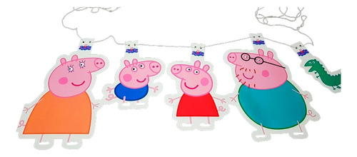 Banderin Figuras Colgantes Deco Familia Peppa Pig