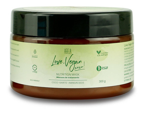 Máscara Nutritiva Love,vegan Coco 300g