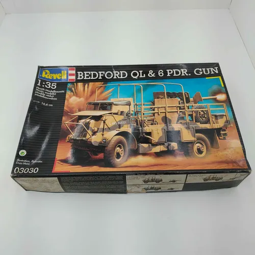 Kit Revell Militar Bedford Ql Portee & 6 Pdr Gun 1/35 03030 Kit Revell Militar Bedford Ql Portee & 6 Pdr Gun 1/35 03030