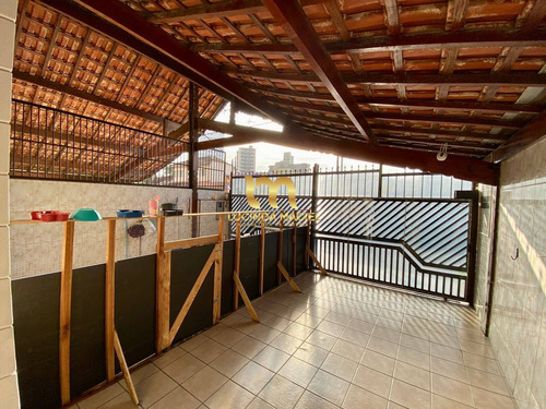 Imagem 4 de 15 de Casa Geminada Na Praia, 03 Dorms, Suíte, 03 Vagas, Quintal- Vila Tupi - Ca2486
