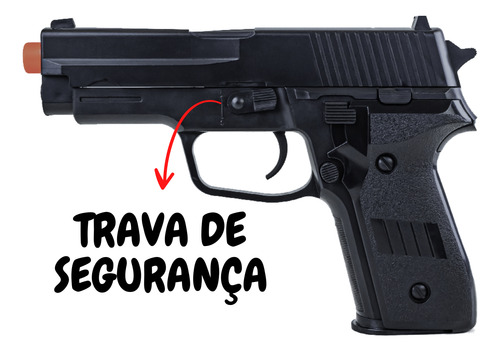 Kit Rifle M4a1 Cqb +pistola P226 Airsoft Rossi Spring