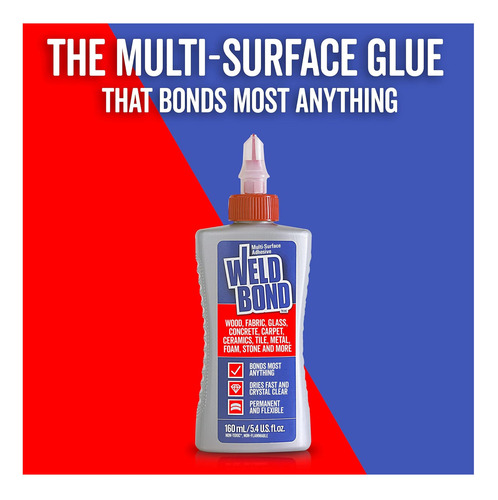 Cola Não Tóxica Weldbond 60 Ml 2 Cola Adesiva Para Madeira