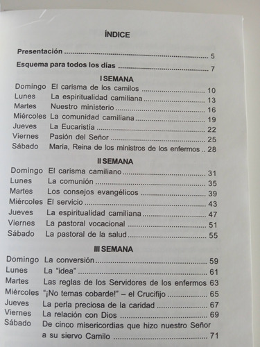 Oraciones Para Los Que Siguen Las Huellas De San Camilo. (Usado)
