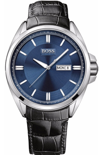 Reloj Hugo Boss De Hombre Malla De Cuero Mod 1512877
