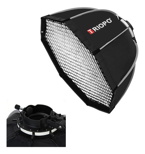 Luz Triopo Kx90 Softbox 90 Cm Octabox Difusor Cabeza Redonda