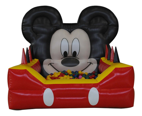 Piscina De Bolinhas Baby Mickey Play Park Com Motor Soprador