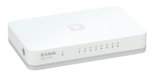 Switch D-link Dgs-1008a, 8 Rj-45 10/100/1000 Mbps, Mdi/m