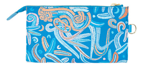 Bolsa Cheen Pineda Covalin Diseño Quetzalcóatl Azul Color Azulbcsq