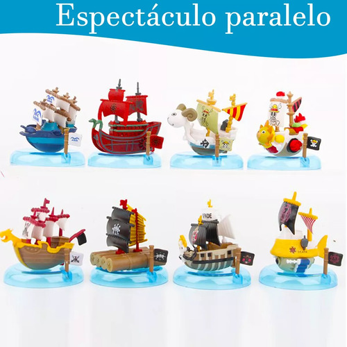 8 Figuras One Piece Barco Mini Thousand Sunny Y Going Merry
