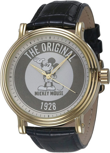 Reloj De Cuarzo Para Hombre Disney Mickey Mouse, De Metal, C