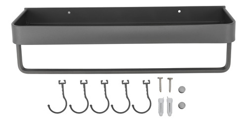 Estante Para Toallas De Baño Space, Taladro De Aluminio, Mon