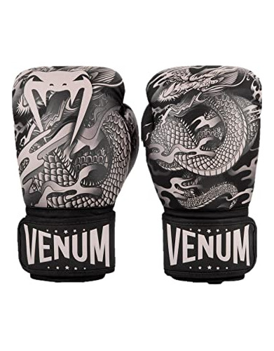 Guantes De Boxeo Venum Dragon's Flight - Negro/arena-14 Oz