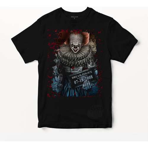 Remera Pennywise It (negra:) Ideas Mvd