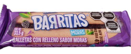 Barritas Marinela Relleno Sabor Moras 33.5g