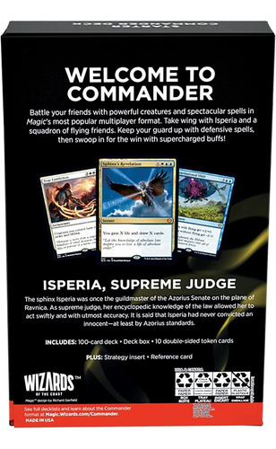 Mazo De Cartas Magic The Gathering Comandante Inicial
