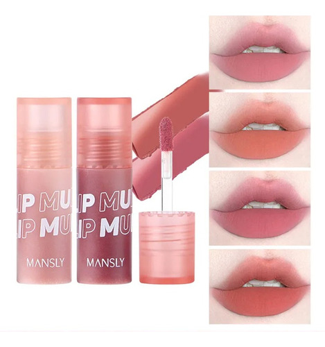 Mini Labial Liquido Mate Efecto Terciopelo Kawaii  By Mansly