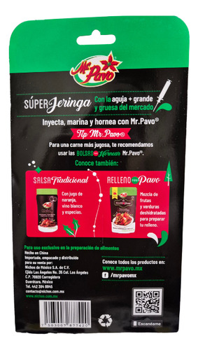 Jeringa Para Pavo Con Aguja De Acero Inoxidable