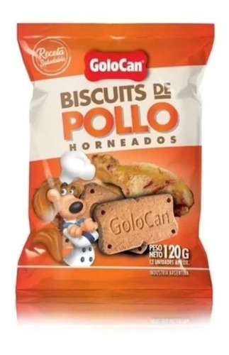 Golocan Biscuits D Pollo Horneados 120g Golosina Snack Perro