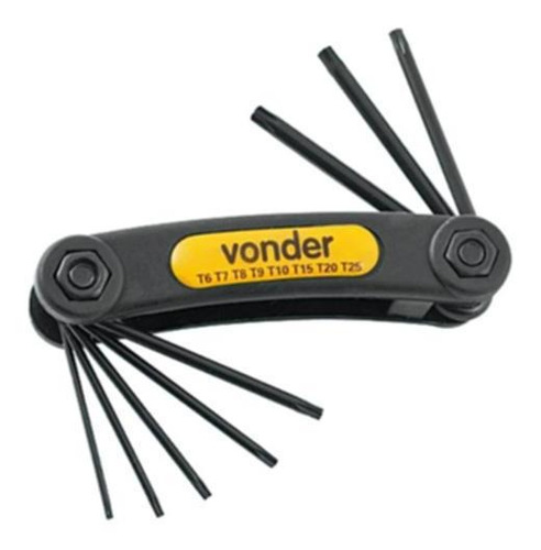 Jogo Chave De Torx Com 8pçs T06 A T25 - Vonder