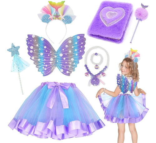 ~? Funcrevity Princesa Vestir Ropa Para Niña Unicornio Regal