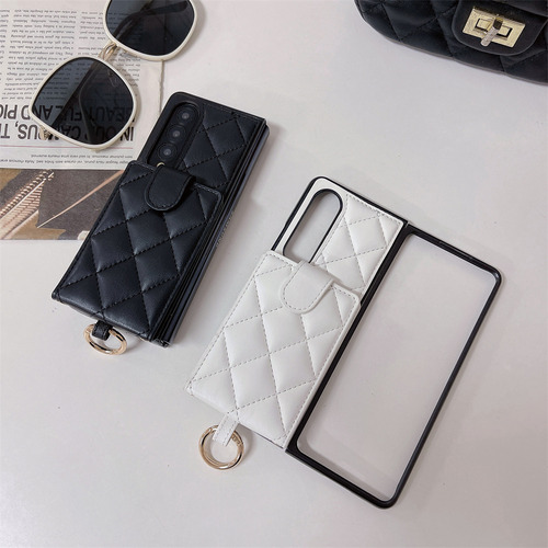 Funda De Cuero De Lujo For Samsung Galaxy Z Fold 5 4 3 Fold