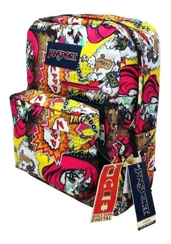 Imagen 2 de 5 de Mochila Jansport Digibreak Pop Arte- P/ Laptop 25lts Orig