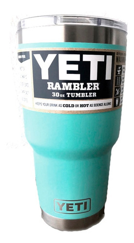 Yeti Rambler -30 Oz Tumbler Seafoam Liso