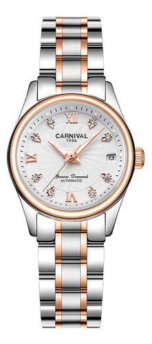 Carnival Reloj Mecánico Automático Mujer Vestido De O...