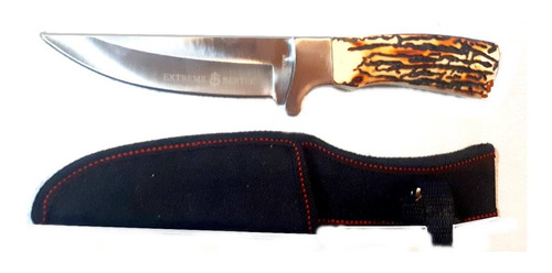 Cuchillo Puñal C/ Ciervo Simil Grande Hermosohoja Entera26cm