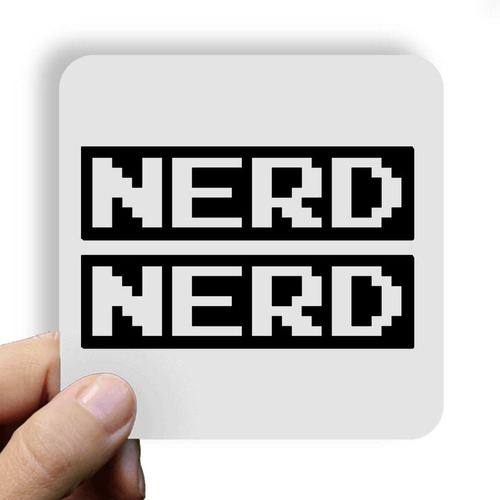 Adesivo - 10x6cm - Nerd Nerd Geek