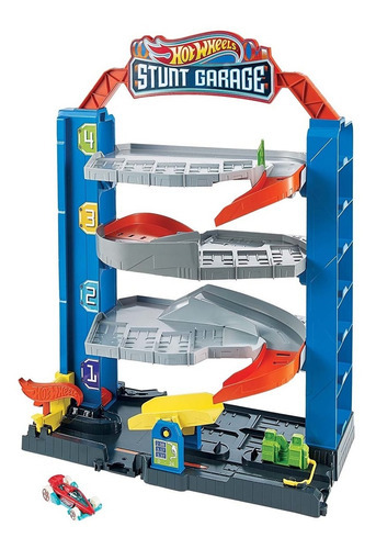 Hot Wheels City Stunt Garage Pista De Juguete