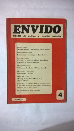 Envido 4 - 1971 - Dri González O'farrell Ramirez Feinmann