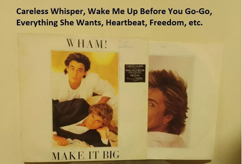 Vinilo Wham George Michael Make It Big 1984 Careless Whisper