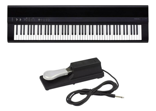 Piano Digital Medeli Sp201 Plus 88 Teclas Pesadas + Pedal Color Negro