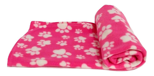 Manta Pet Cobertor Em Soft Rosa Tamanho G Para Cães E Gatos