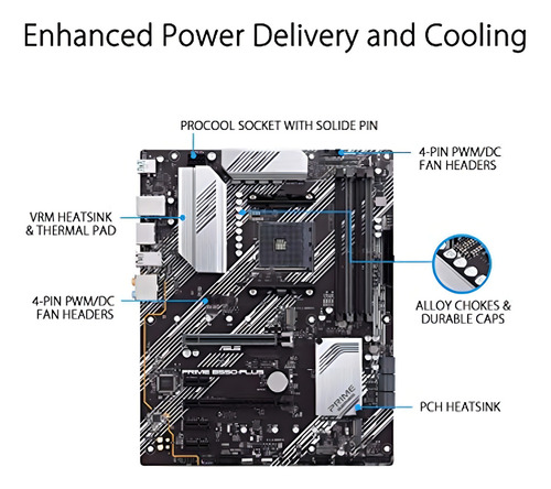 Asus Prime B550-plus - Amd - Ryzen - Am4 - Super Precio
