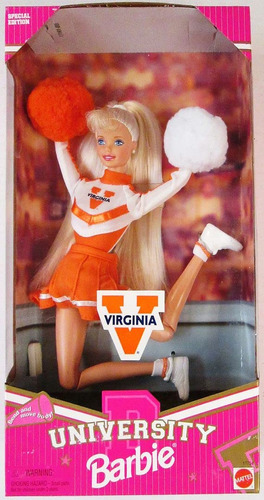 Barbie Muñeca Animadora De La Universidad Virginia