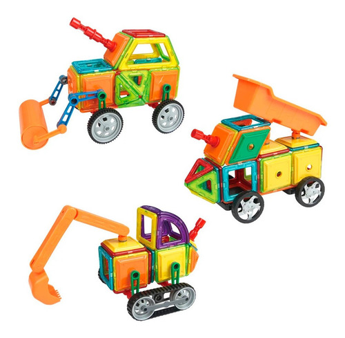 Camion Juguete Magnetico 4 En 1 Transformer Didactico Iman