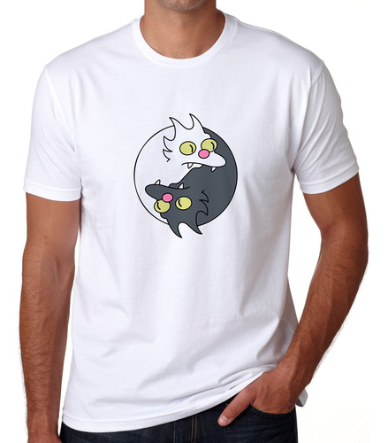 Playera Serie The Simpsons Ying Yang Gato Mascota 