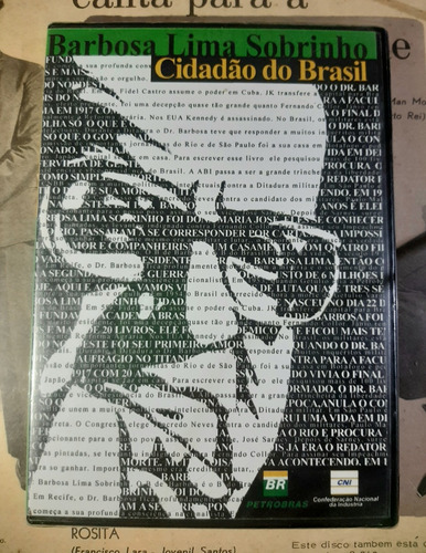 Dvd Barbosa Lima Sobrinho, Cidadão Do Brasil. 