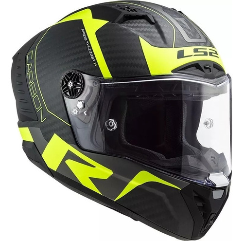 Casco Moto Carbono Ls2 805 Thunder Pinlock Bolso Visor Pista