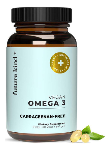 Future Kind Vegan Omega 3 Suplemento (suministro Para 2 Mese