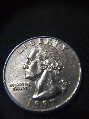 Chulada De Moneda Americana Quarter De Dollar 1997. Bonita.