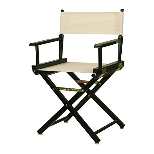 18  Director's Chair Black Frame With Wheat Canvas