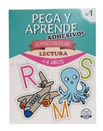 Cuaderno De Actividades Pega Y Aprende Con Pegatinas +4 Años