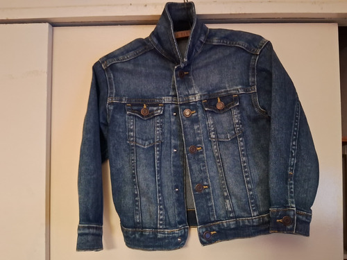 Campera Jean Niño Varon Talle 6-7 Azul Chaqueta Infantil