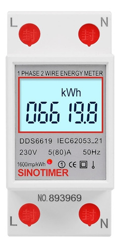 A Cable De Una Sola Fase Dos Lcd Pantalla Digital Wattmeter